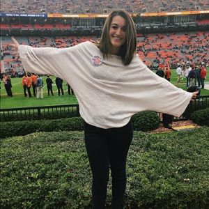 We the Free White Slouchy Sweater